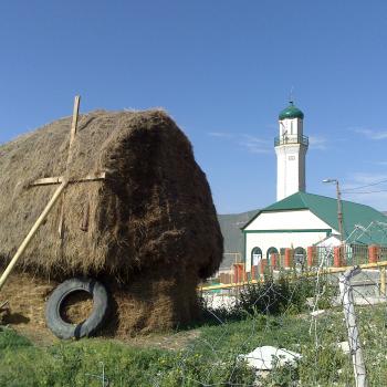 Село Риквани. Вид на мечеть. 